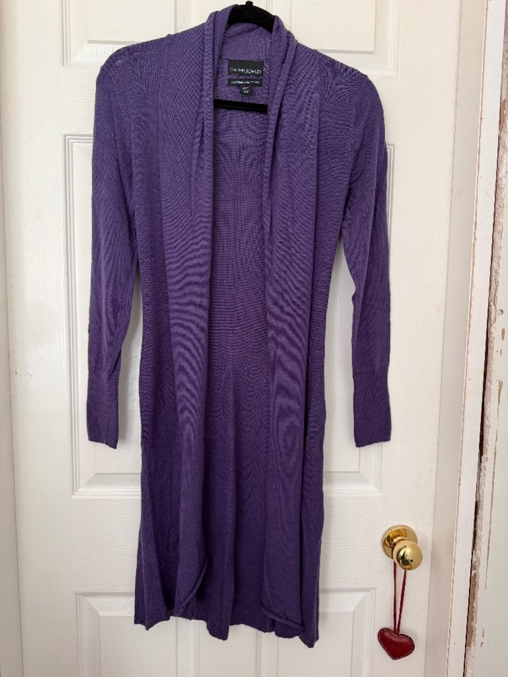 Cynthia Rowley Merino Long Cardigan